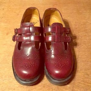 Dr. Martens 0865 Mary Jane in Red vintage